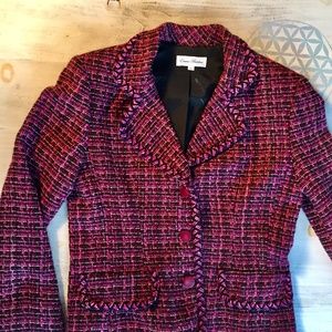 Enrico Baldini tweed blazer